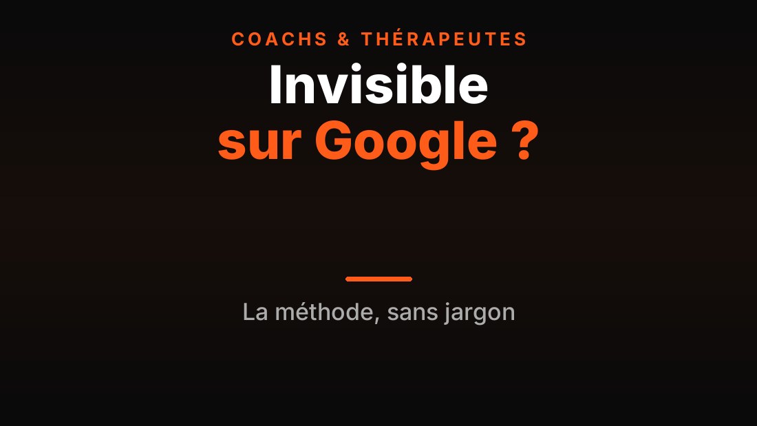 Vidéo de présentation de la formation SEO pour coachs et thérapeutes